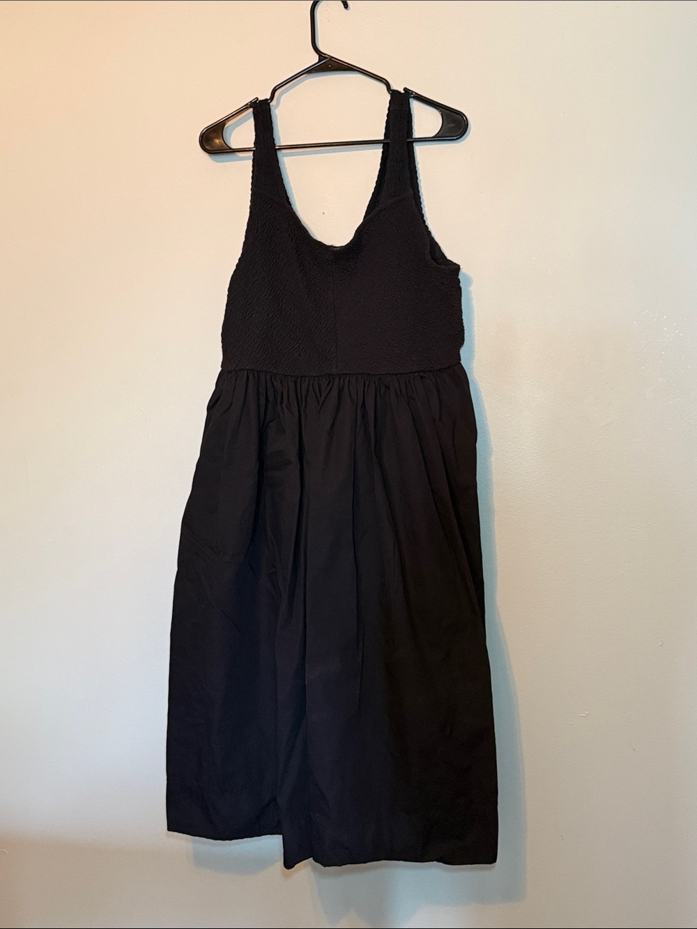 Lane Bryant Black Textured Bodice Midi Dress